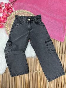 CALÇA FEMININA WIDE LEG CARGO INFANTIL