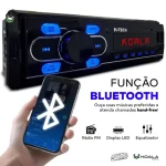 Rádio Mp3 Player Som Carro Automotivo Bluetooth Sd USB 1 Din – H-tech
