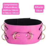 Cinto Corset Rosa Couro Luxo Estilo Look Lolita Harajuku Cosplay sissy Corpete – Pretty Pervy Acessórios Em Couro