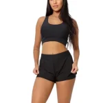 Conjunto Esportivo Fitness para Academia Corrida Top e Short 2 em 1 Feminino – JinkingStore