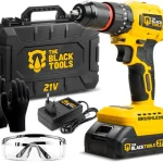 Furadeira Parafusadeira A Bateria 21v Com Maleta Acessorios – The Black Tools