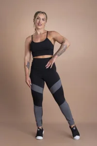 Conjunto Fitness Feminino Calça Legging Cintura Alta E Top Alcinha Cropped Moda Academia F7 NEW STYLE