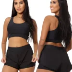 Conjunto Esportivo Fitness para Academia Corrida Top e Short 2 em 1 Feminino – JinkingStore