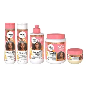 Kit Completo SOS Cachos Mel e Óleo de Argan – S.O.S Cachos