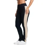KIT 2 Calça Fitness Canelado Feminino Bella Fiore Academia Cintura Alta Poliamida Fitness Musculação Tamanho:GCor:Preto