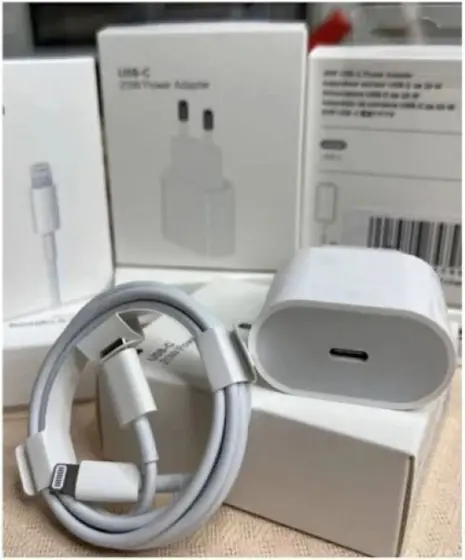 Carregador Turbo Completo iPhone,USBC 20W Cabo Lightning USBC Compatível com IPhone,11,12,13,14 Carga Rápida Premium Selo Anatel – Foxcom_Iphone