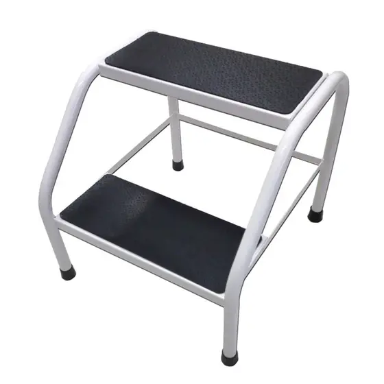 Escadinha De 2 Degraus Para Maca Anti Antiderrapante Metal Profissional Estética Doméstico Casa – MR